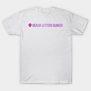 men of letters bunker instagram position supernatural T-Shirt